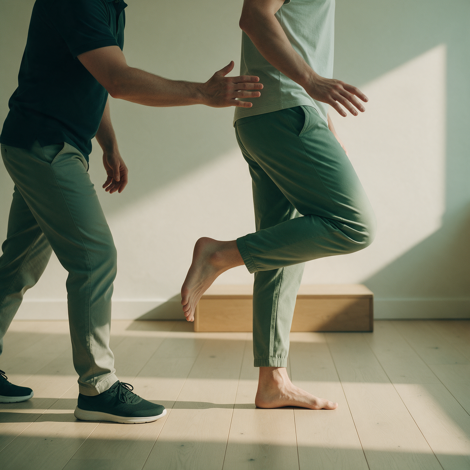 One-on-one strength training session